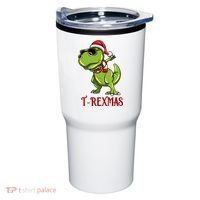 Trex Christmas Dino Tumbler thumb 0