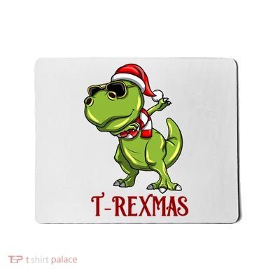 Trex Christmas Dino Mousepad
