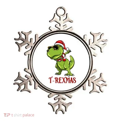 Trex Christmas Dino Ornament