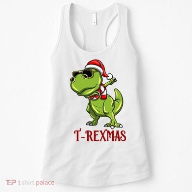 Trex Christmas Dino Women's Tank Top
