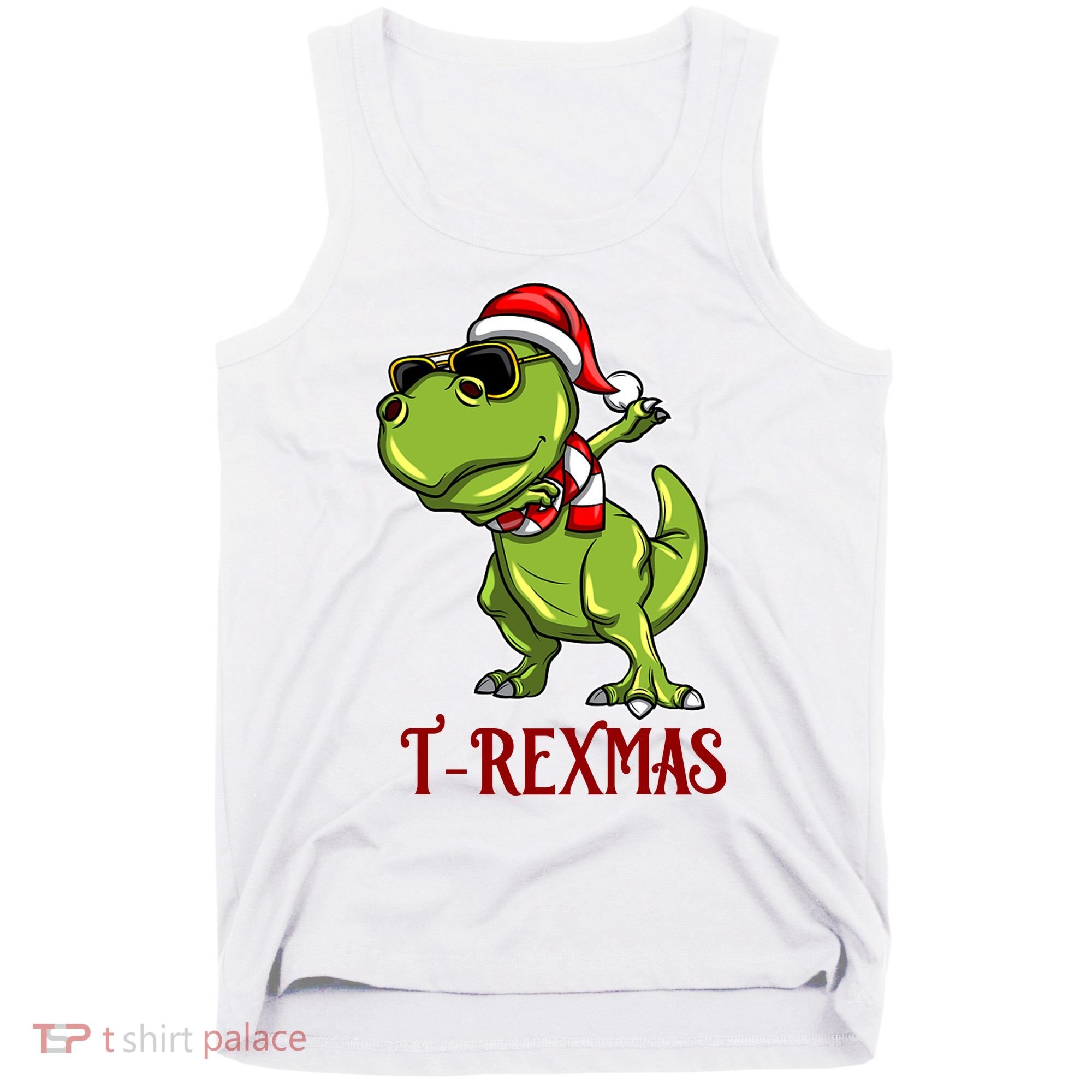 Trex Christmas Dino Tank Top