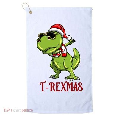 Trex Christmas Dino Golf Towel