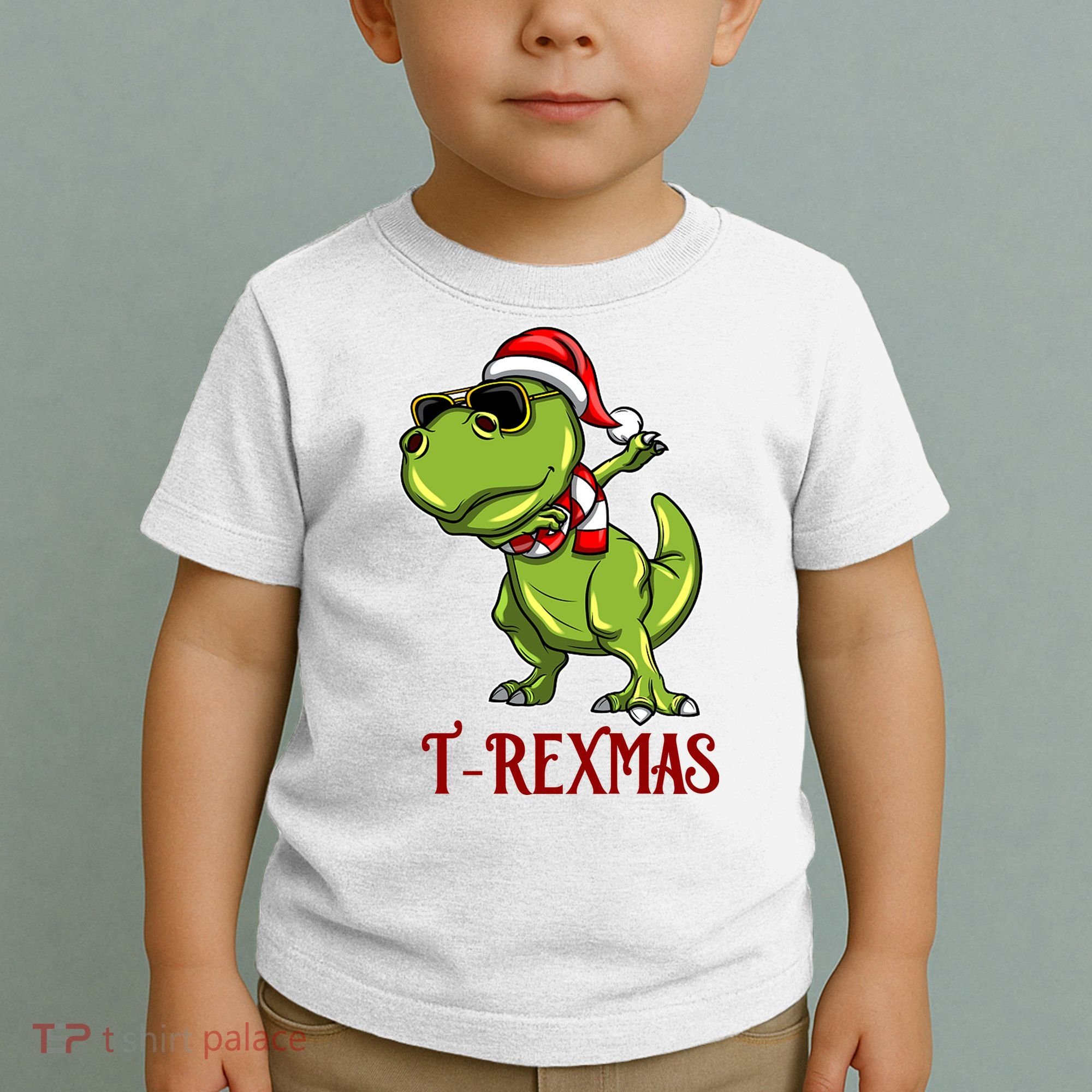 Trex Christmas Dino Toddler T-Shirt