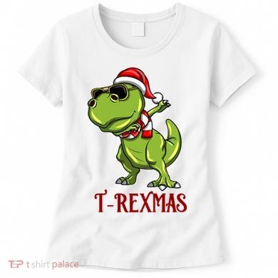 Trex Christmas Dino Women's T-Shirt