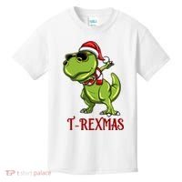 Trex Christmas Dino Kids T-Shirt thumb 0