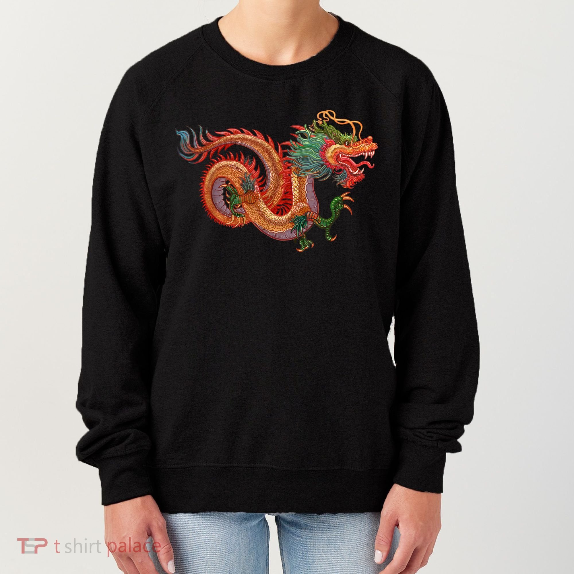 Traditional Chinese Dragon Art Women's Sweatshirt