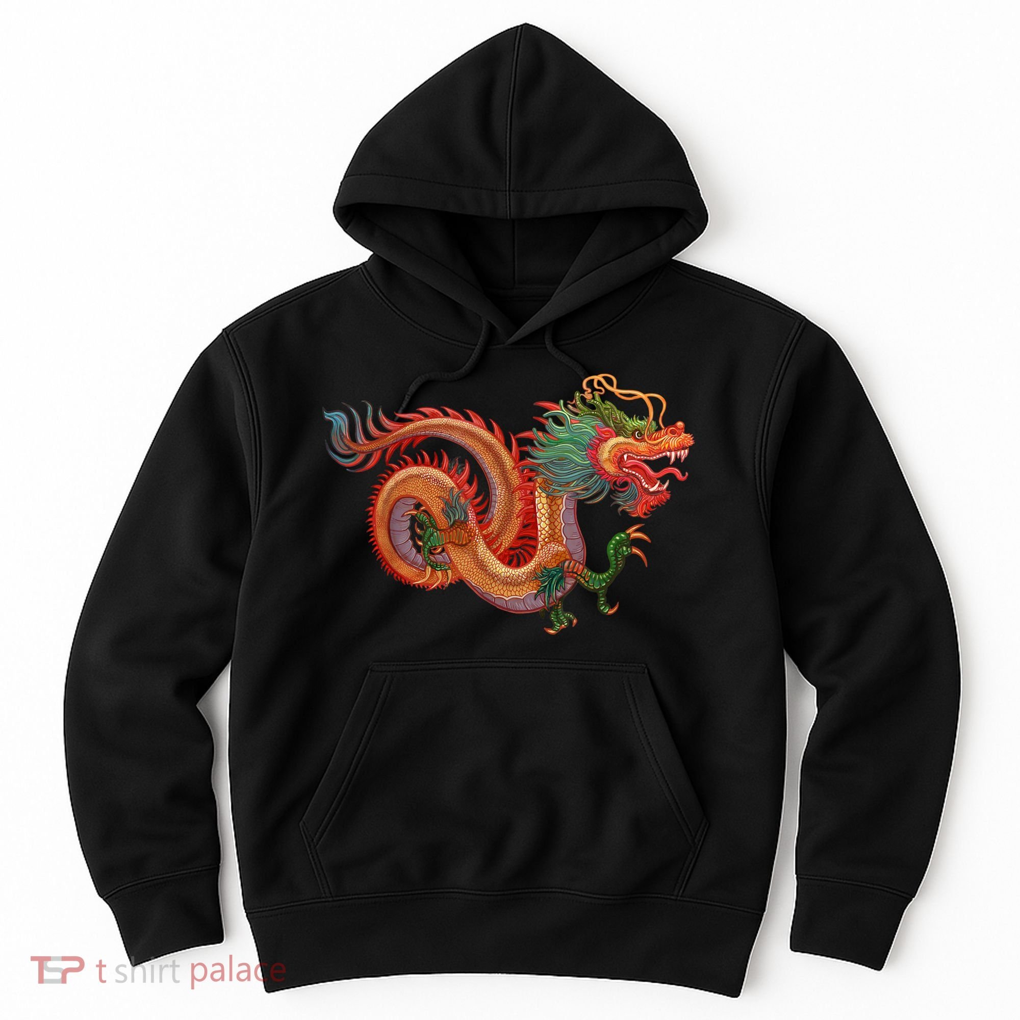 Traditional Chinese Dragon Art Hoodie