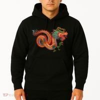 Traditional Chinese Dragon Art Hoodie thumb 2