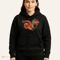 Traditional Chinese Dragon Art Hoodie thumb 5