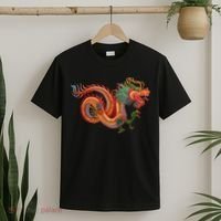 Traditional Chinese Dragon Art T-Shirt thumb 2