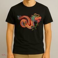 Traditional Chinese Dragon Art T-Shirt thumb 3