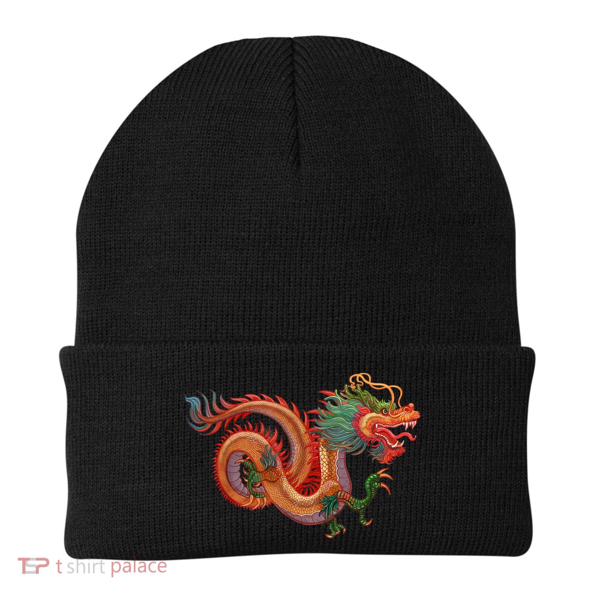 Traditional Chinese Dragon Art Beanie