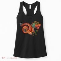 Traditional Chinese Dragon Art Women's Tank Top thumb 0