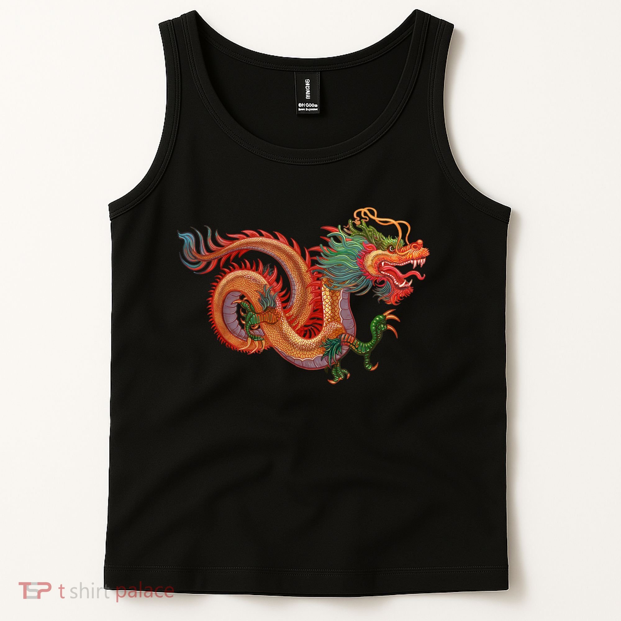 Traditional Chinese Dragon Art Tank Top
