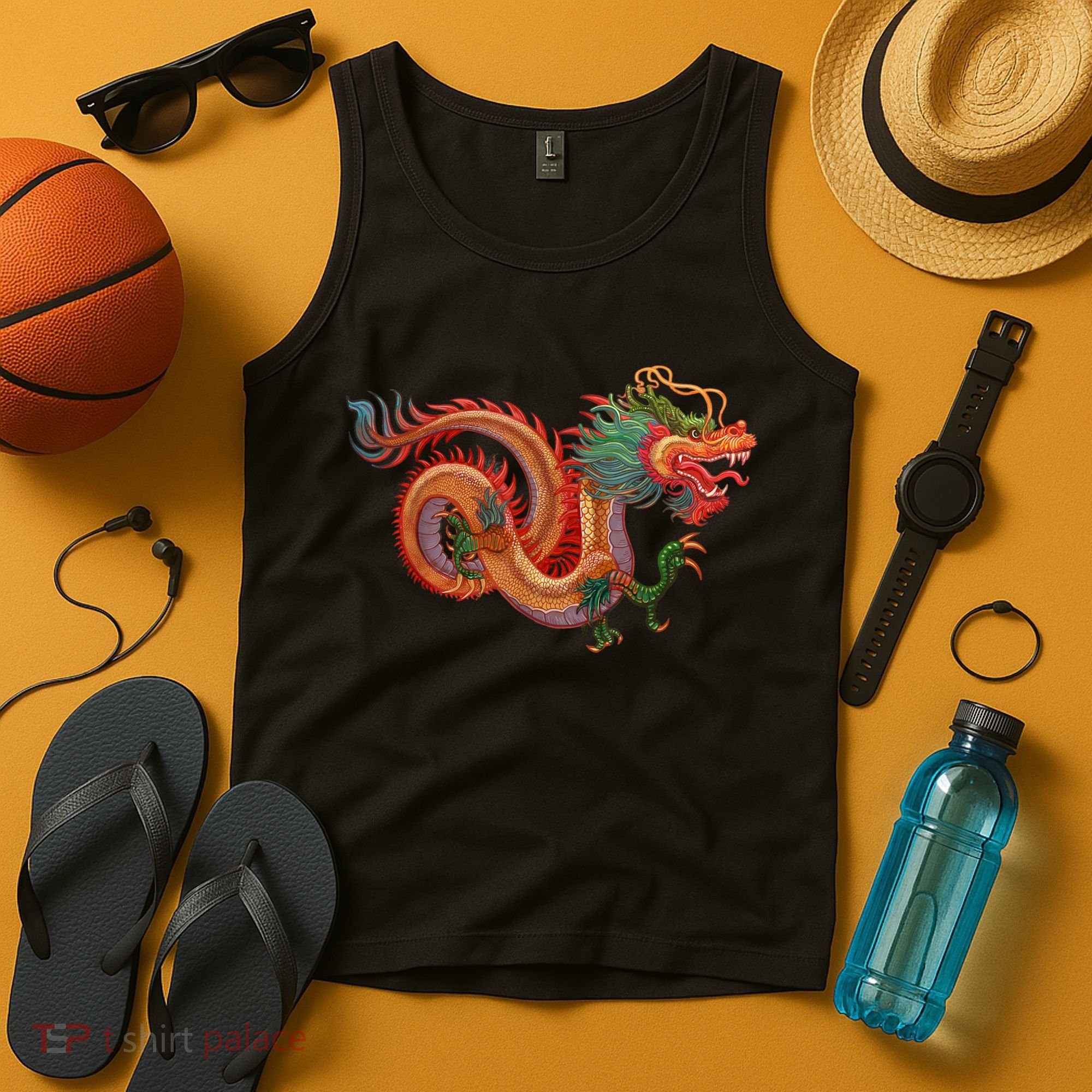 Traditional Chinese Dragon Art Tank Top