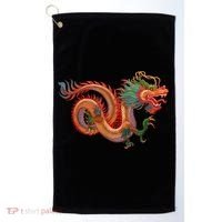 Traditional Chinese Dragon Art Golf Towel thumb 0