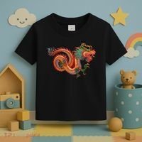 Traditional Chinese Dragon Art Toddler T-Shirt thumb 3
