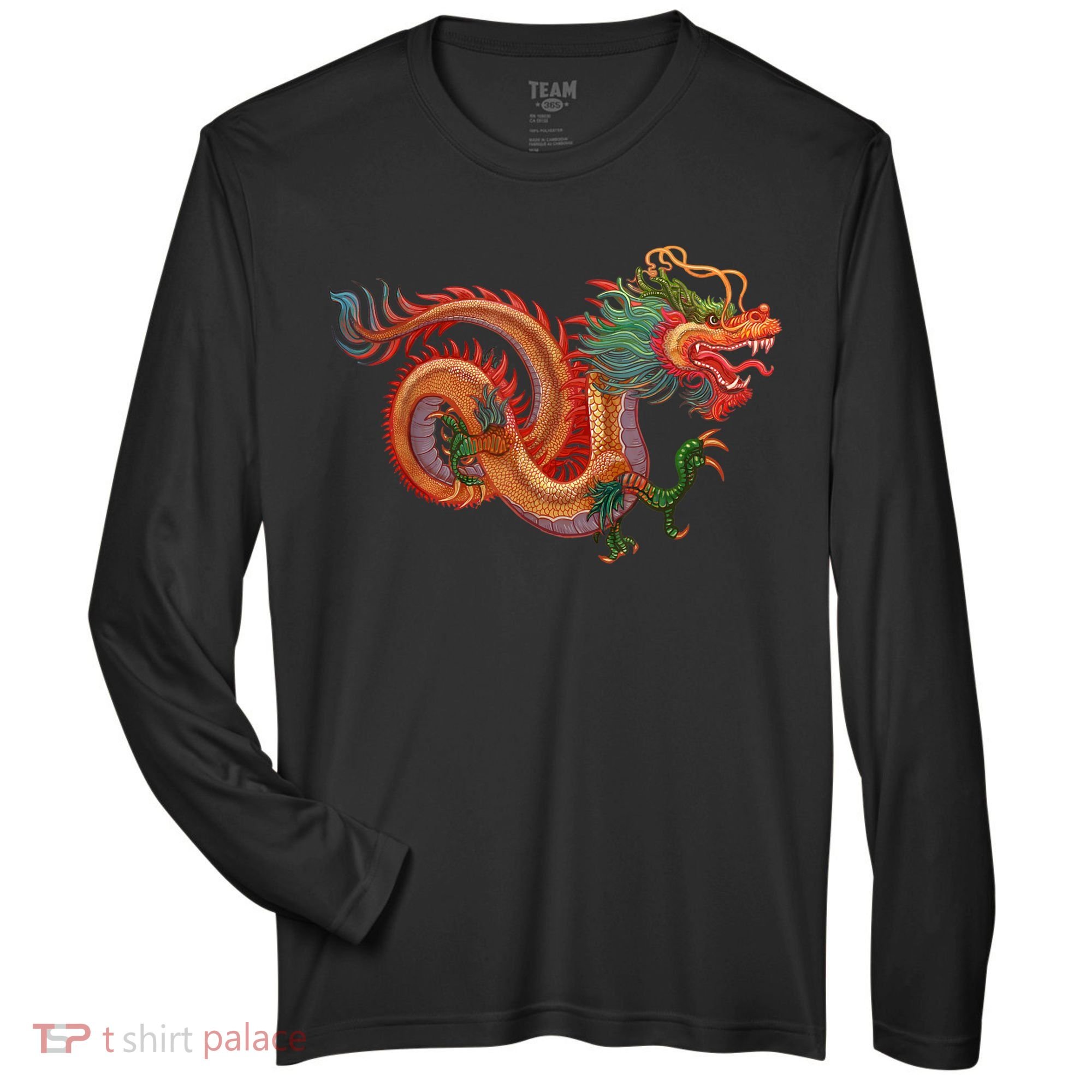Traditional Chinese Dragon Art Zone Performance Long-Sleeve T-Shirt