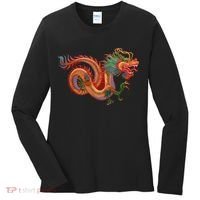 Traditional Chinese Dragon Art Women's Long Sleeve Shirt thumb 0