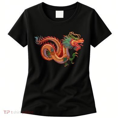 Traditional Chinese Dragon Art Women's T-Shirt