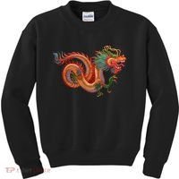 Traditional Chinese Dragon Art Kids Sweatshirt thumb 0