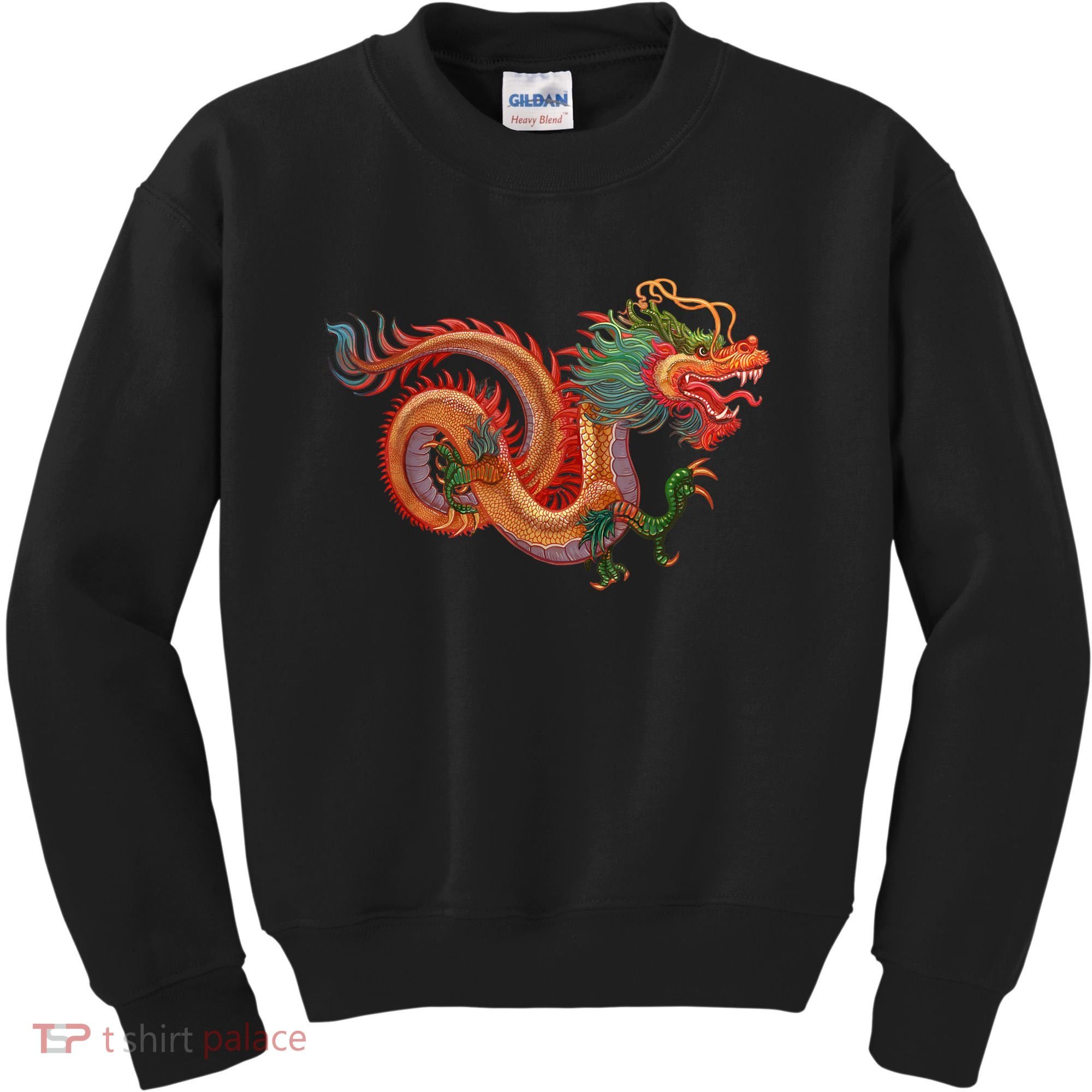 Traditional Chinese Dragon Art Kids Sweatshirt