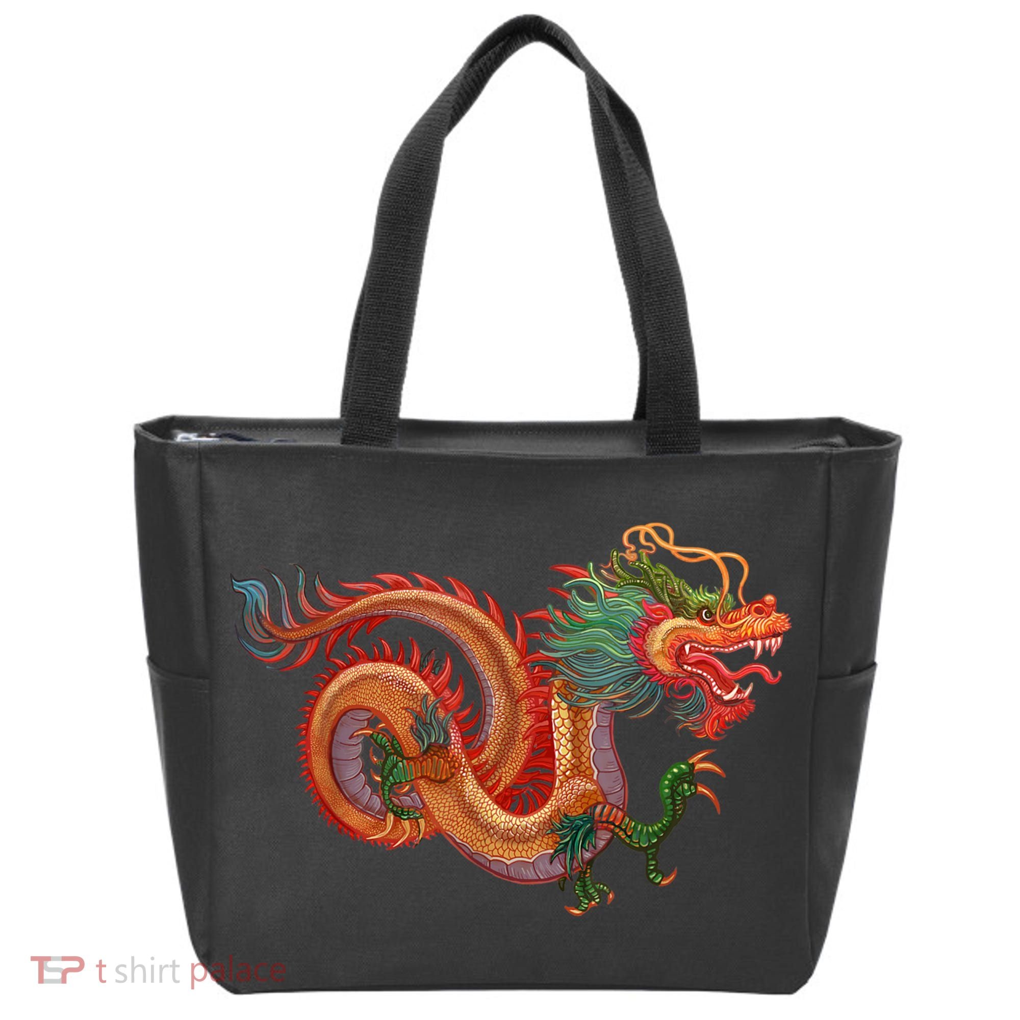 Traditional Chinese Dragon Art Tote Bag