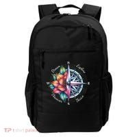 Traveler Compass Dream Explore Discover Thrive Adventure Backpack thumb 0