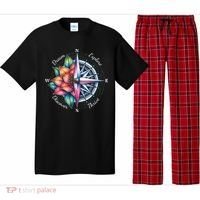 Traveler Compass Dream Explore Discover Thrive Adventure Pajama Set thumb 0