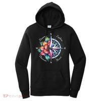 Traveler Compass Dream Explore Discover Thrive Adventure Women's Hoodie thumb 0