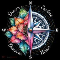 Traveler Compass Dream Explore Discover Thrive Adventure Women's Hoodie thumb 2