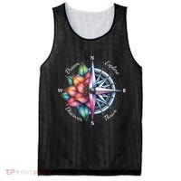 Traveler Compass Dream Explore Discover Thrive Adventure Mesh Reversible Basketball Jersey Tank thumb 0