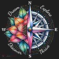 Traveler Compass Dream Explore Discover Thrive Adventure 12oz Stainless Steel Coffee Mug thumb 3