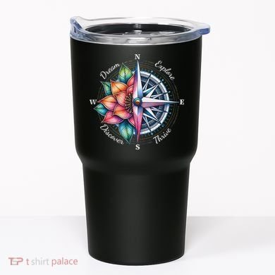 Traveler Compass Dream Explore Discover Thrive Adventure Tumbler