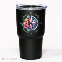 Traveler Compass Dream Explore Discover Thrive Adventure Tumbler thumb 0