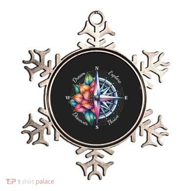 Traveler Compass Dream Explore Discover Thrive Adventure Ornament