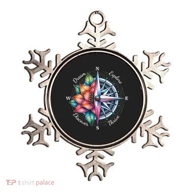 Traveler Compass Dream Explore Discover Thrive Adventure Ornament