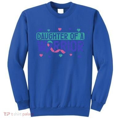Thyroid Cancer Daughter Thyroid Disease Awareness Warrior Gift Sweatshirt