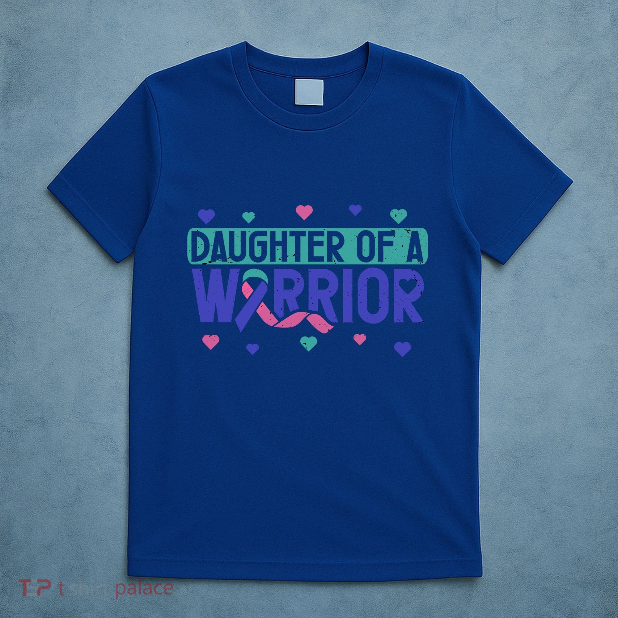 Thyroid Cancer Daughter Thyroid Disease Awareness Warrior Gift T-Shirt