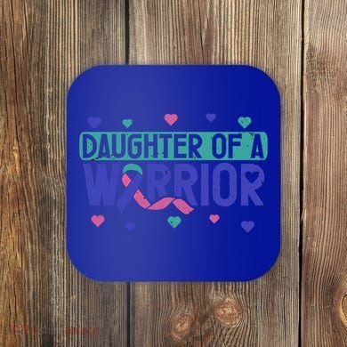 Thyroid Cancer Daughter Thyroid Disease Awareness Warrior Gift Coaster