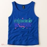 Thyroid Cancer Daughter Thyroid Disease Awareness Warrior Gift Tank Top thumb 2