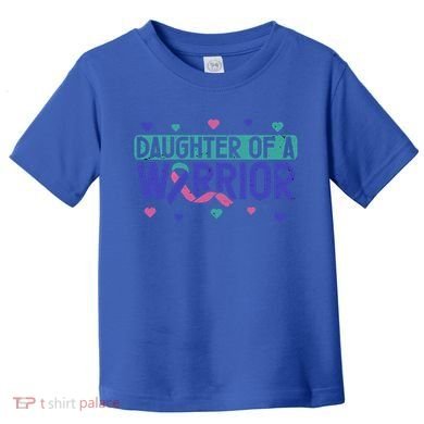 Thyroid Cancer Daughter Thyroid Disease Awareness Warrior Gift Toddler T-Shirt