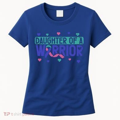 Thyroid Cancer Daughter Thyroid Disease Awareness Warrior Gift Women's T-Shirt