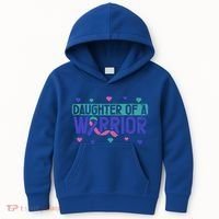 Thyroid Cancer Daughter Thyroid Disease Awareness Warrior Gift Kids Hoodie thumb 0