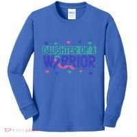 Thyroid Cancer Daughter Thyroid Disease Awareness Warrior Gift Kids Long Sleeve Shirt thumb 0