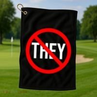 They Classic Dj Music Logo Golf Towel thumb 1