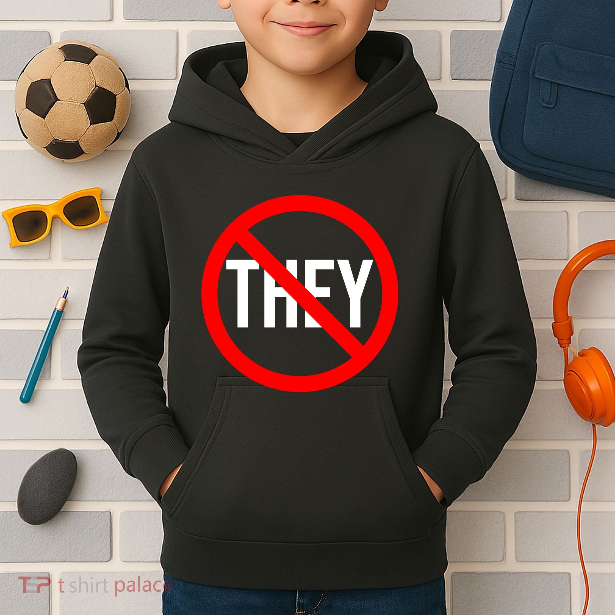 They Classic Dj Music Logo Kids Hoodie