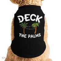 Tropical Christmas Deck The Palms Christmas In July Doggie Tank thumb 0