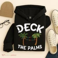 Tropical Christmas Deck The Palms Christmas In July Hoodie thumb 4