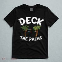 Tropical Christmas Deck The Palms Christmas In July T-Shirt thumb 5